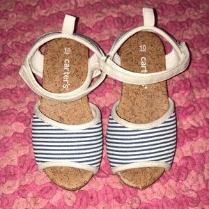 Carter’s Toddler cork wedges size 10